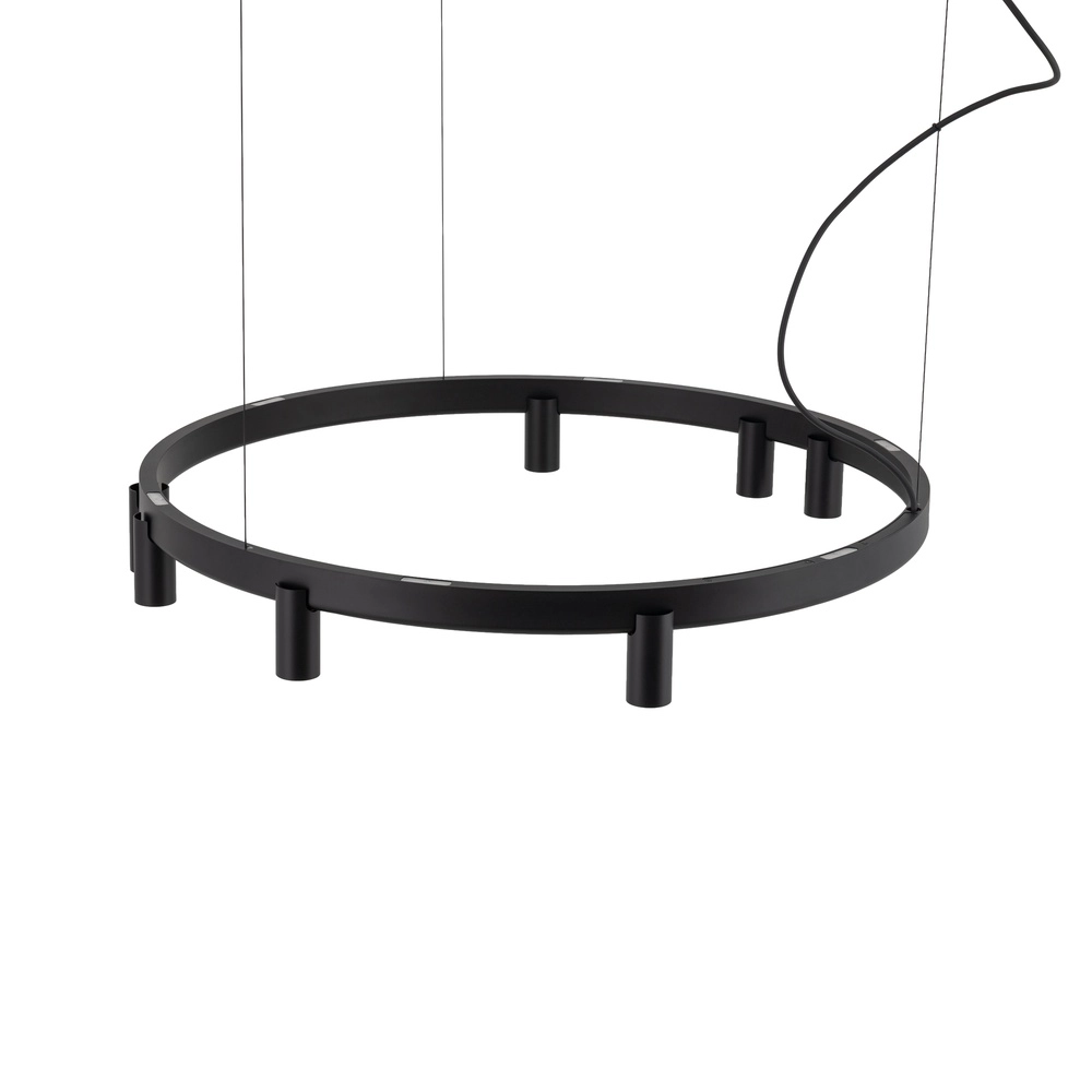 Lampe pendante de conception Fourty noir Ø 80cm Lyora 5903139122856