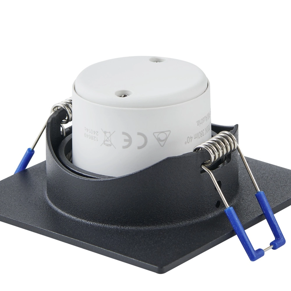 Lot de 3 spots encastrés Saliceto carré noir 4.8W Eglo 9008606358847