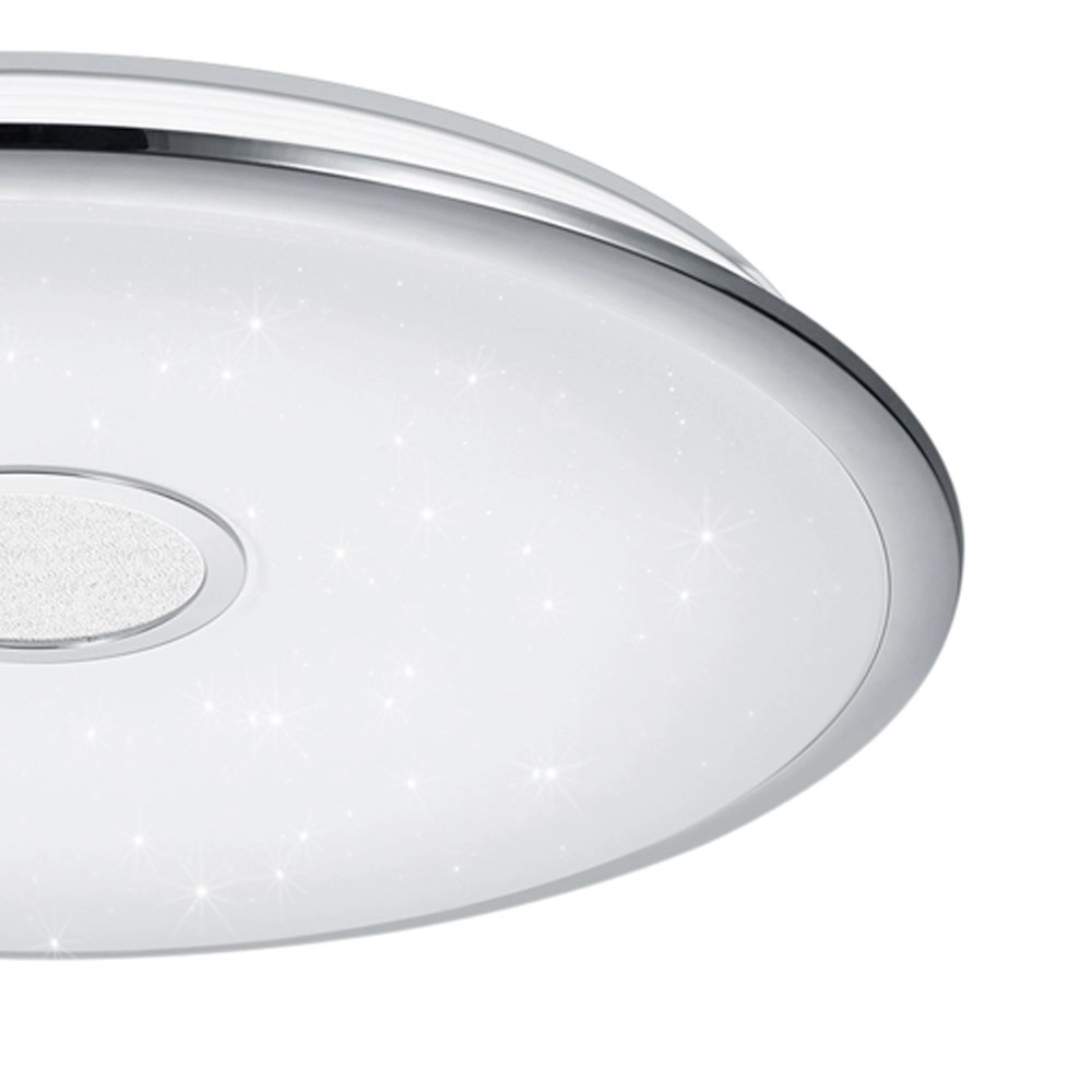 LED plafonnier Osaka 67cm gris effet étoile Trio 4017807337730