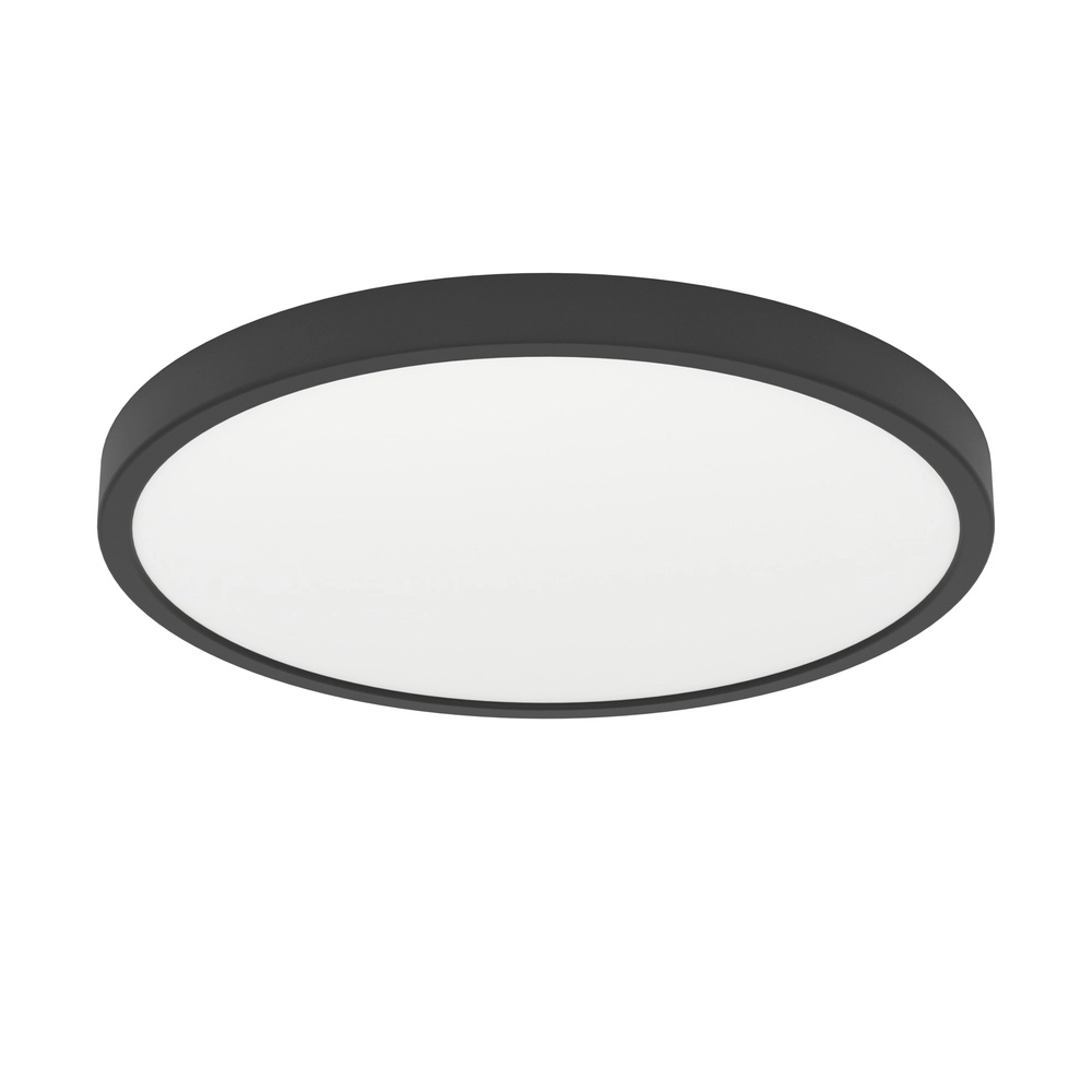 Lumière LED de plafond Fueva 6 rond - noir - Ø 38,9cm