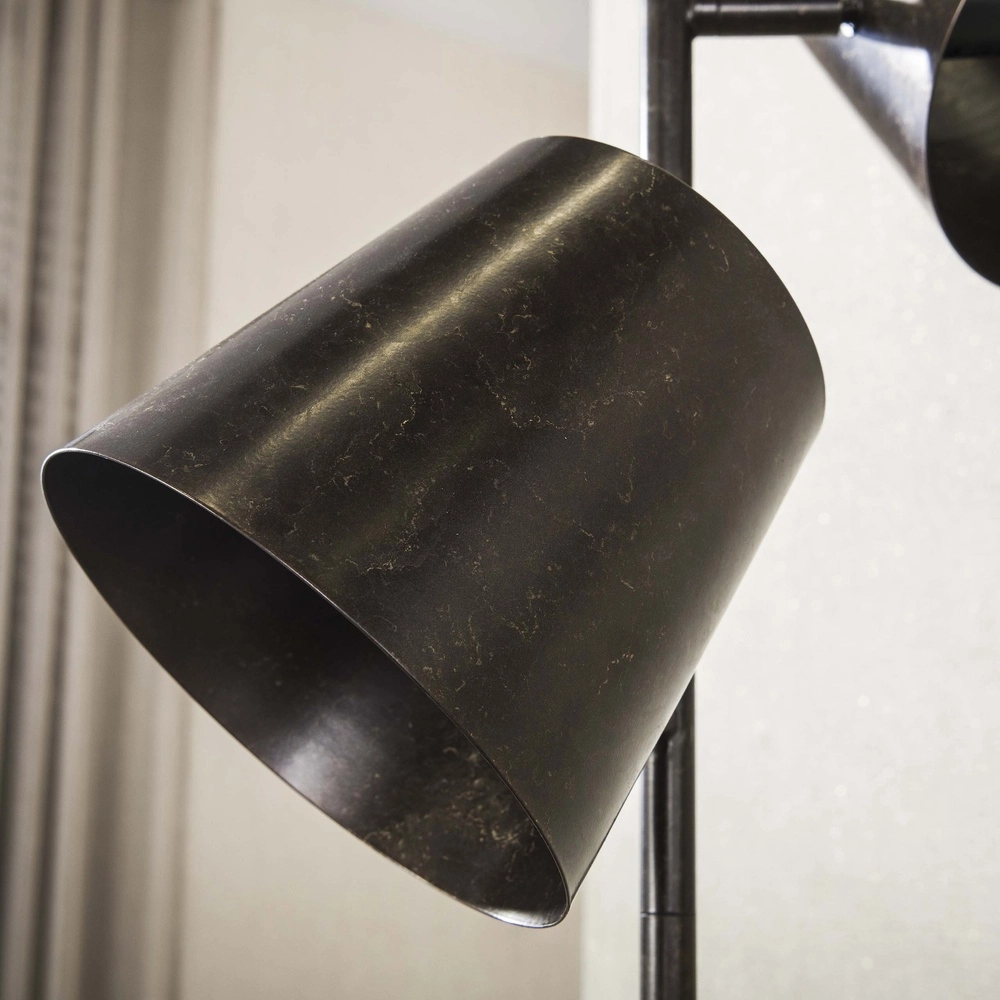 Lampe sur pied rustique Kinetic 167 cm - brun urbain Lyora 8716803513198