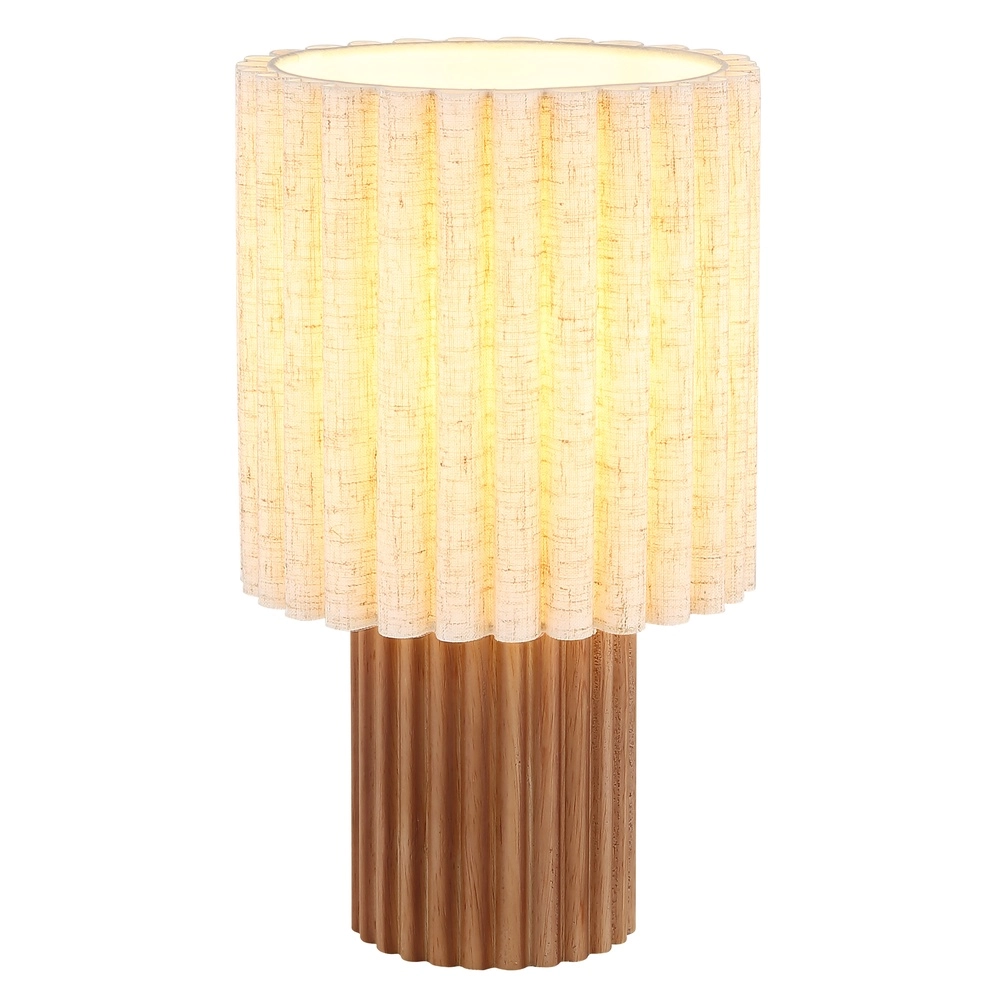 Lampe de table unique Jannie Rond brun