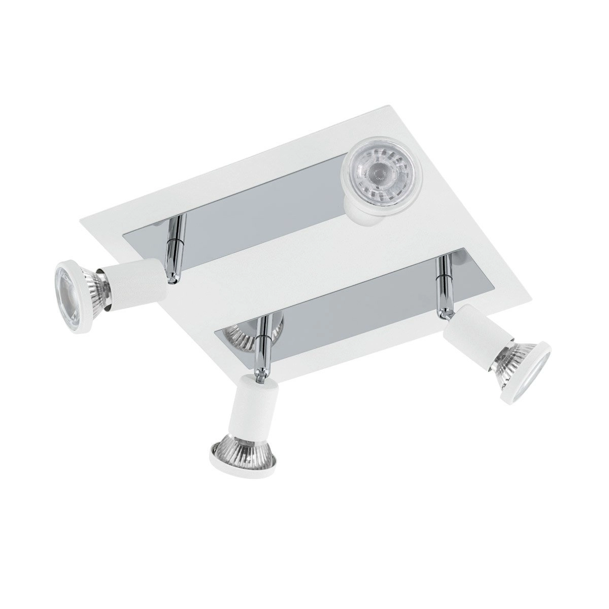 Spot de plafond LED Sarria 4 lumières blanc