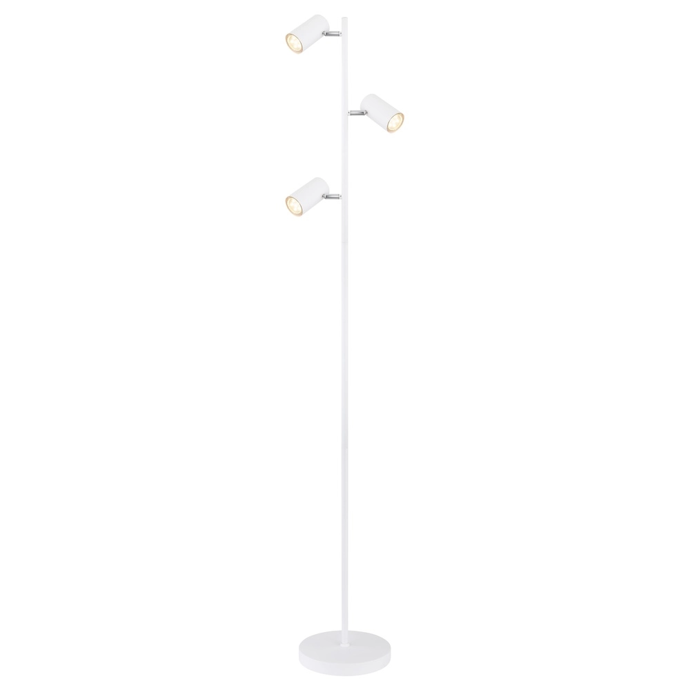 Lampe sur pied à 3 lumières Robby Blanc