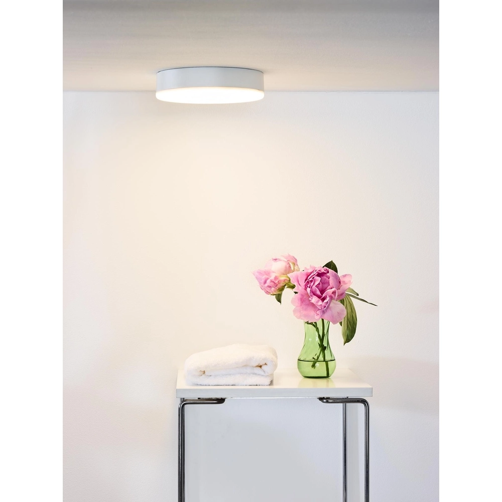 Éclairage de plafond Ceres-Led IP44 blanc Ø 21,5cm Lucide 5411212281135