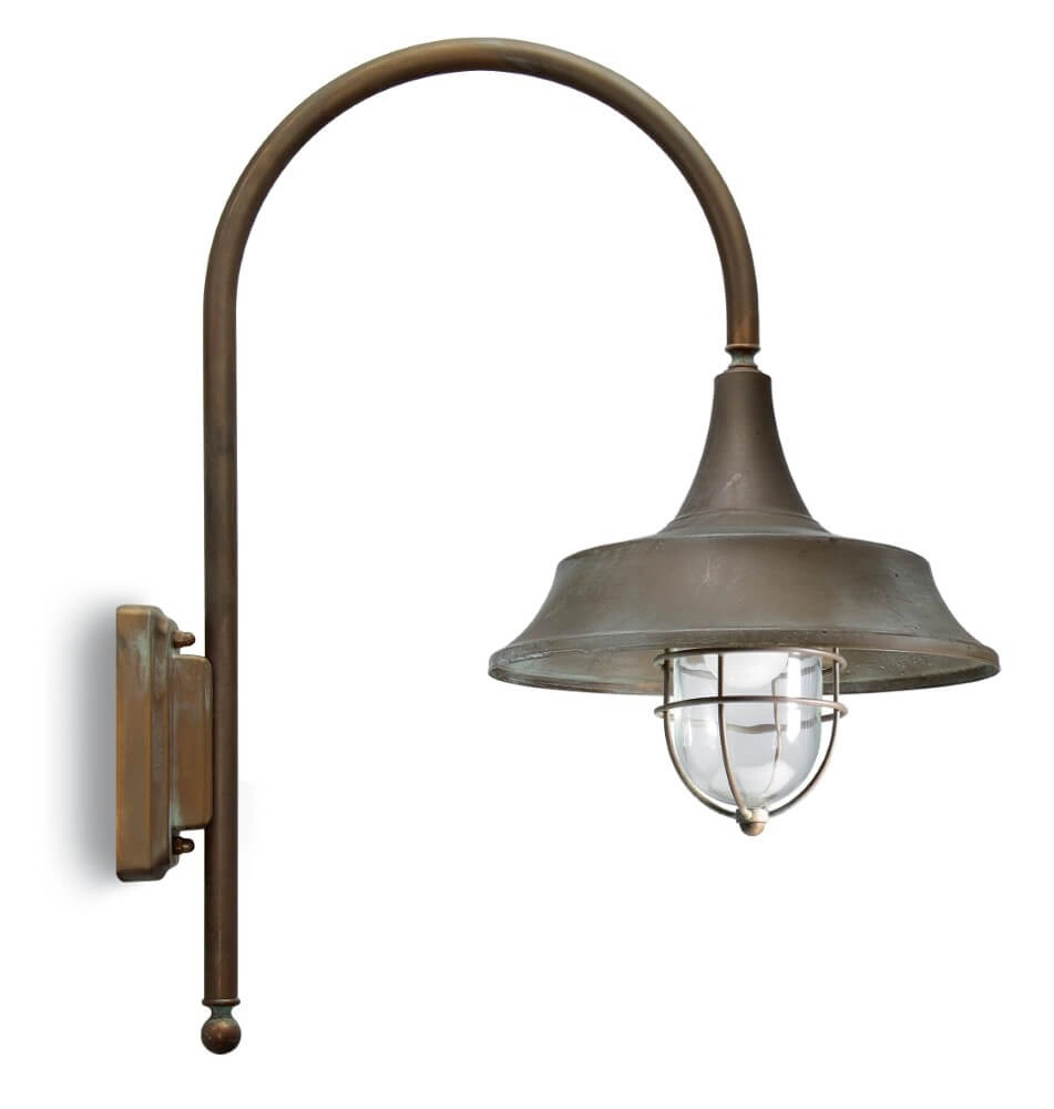 Applique murale country Atelier laiton vieilli Applique murale country Atelier laiton vieilli