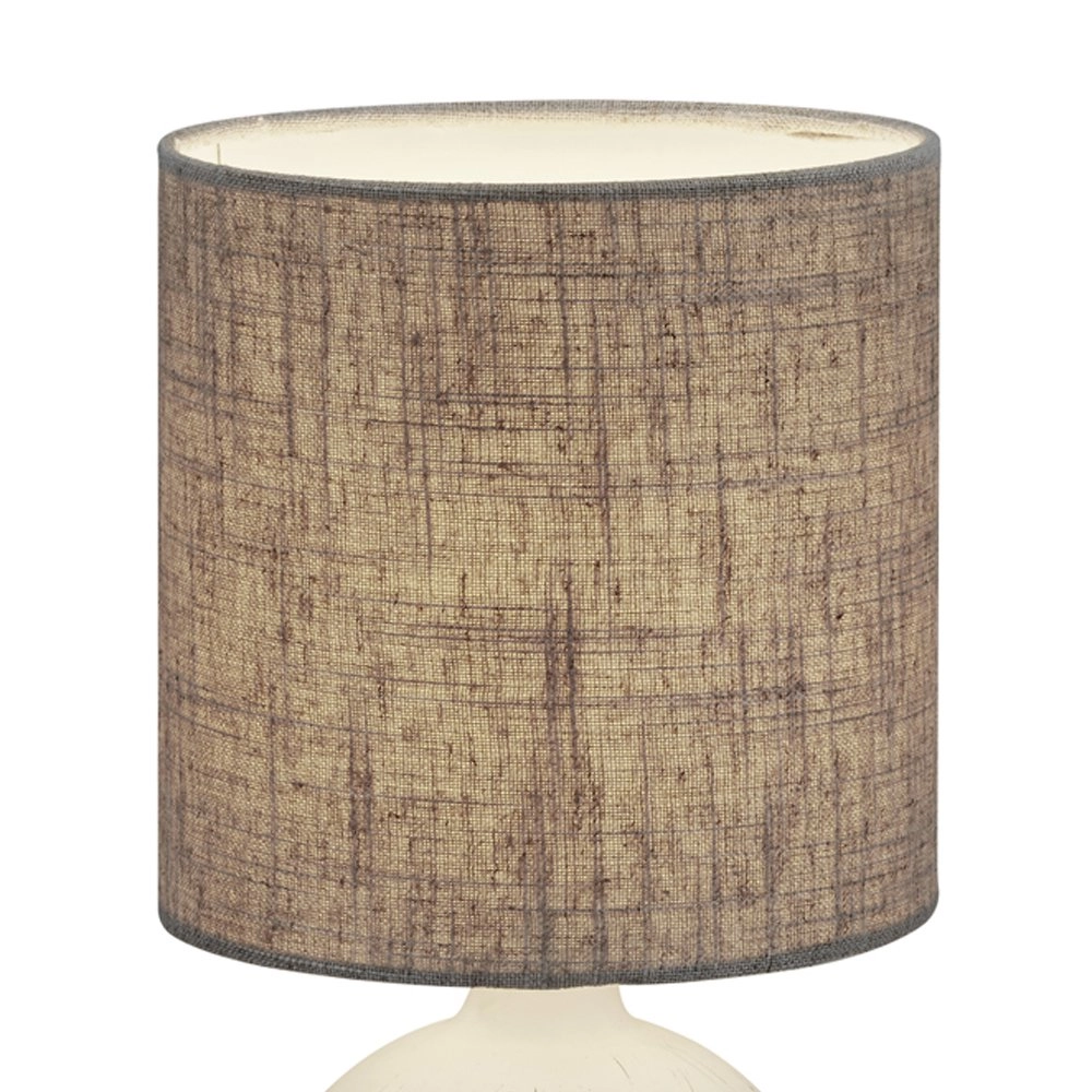 Lampe de table abat-jour Esna Love 16cm gris Trio 4017807377668