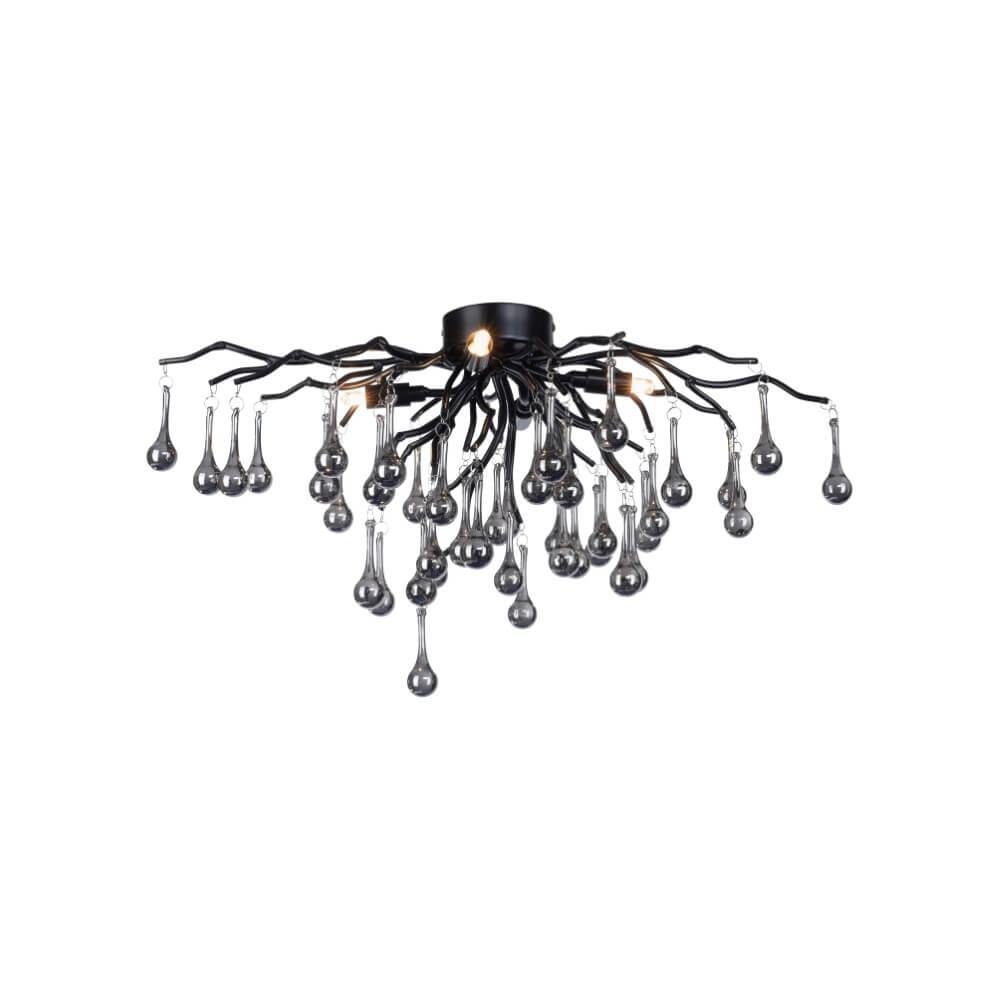 Lustre Icicle noir 60cm Paul Neuhaus 4012248377574