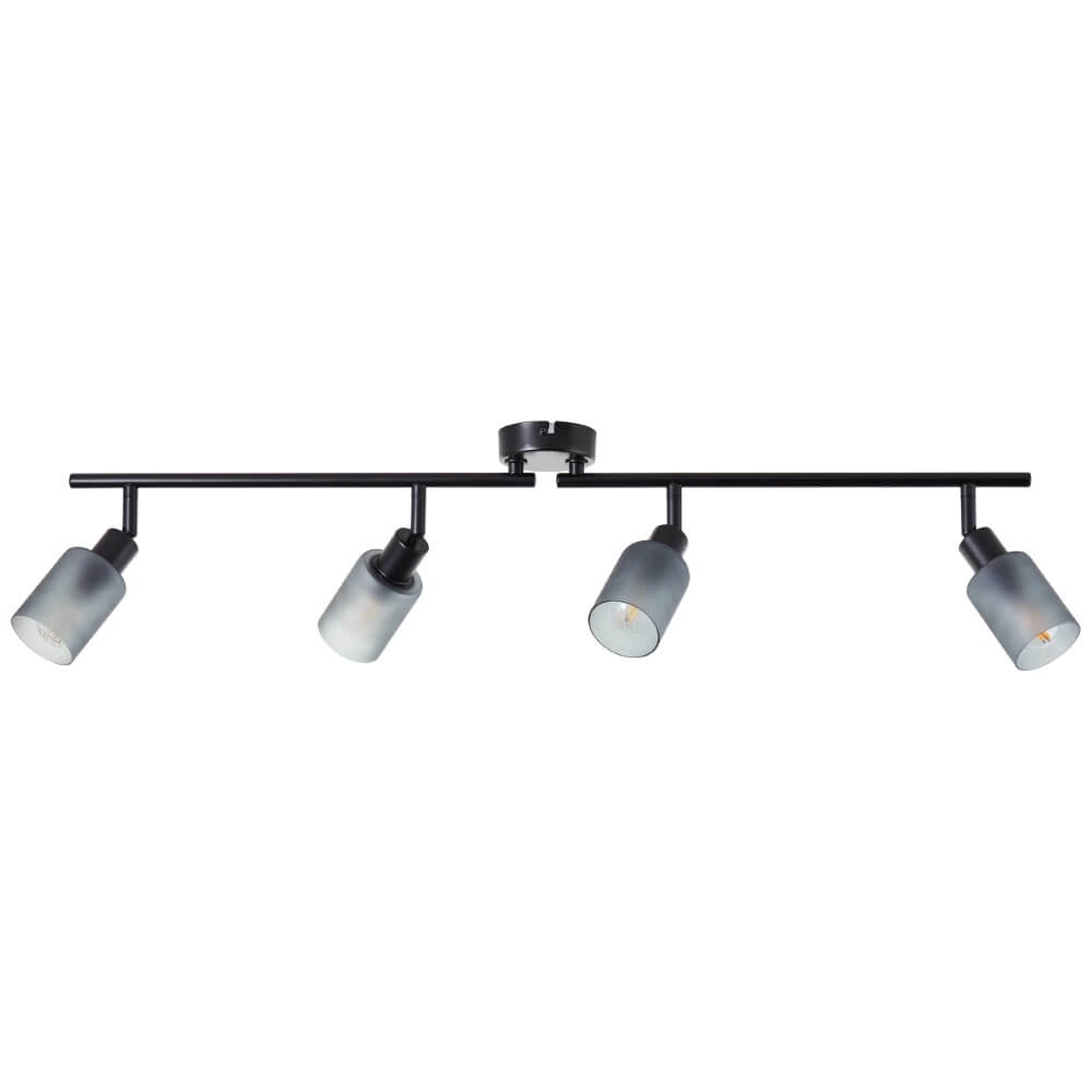 Plafonnier noir Loralie 4 lumières Brilliant 4004353413254