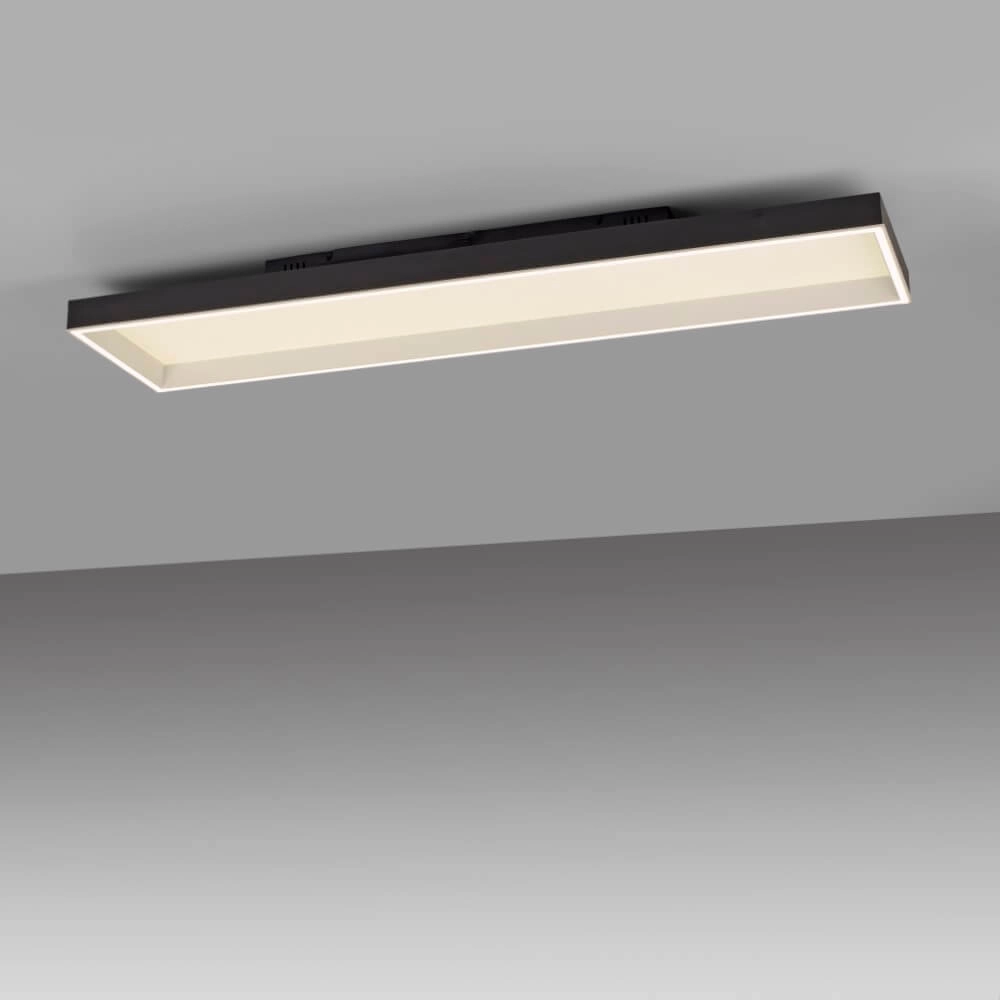 Plafonnier noir Q-Magong rectangulaire Paul Neuhaus 4012248384626