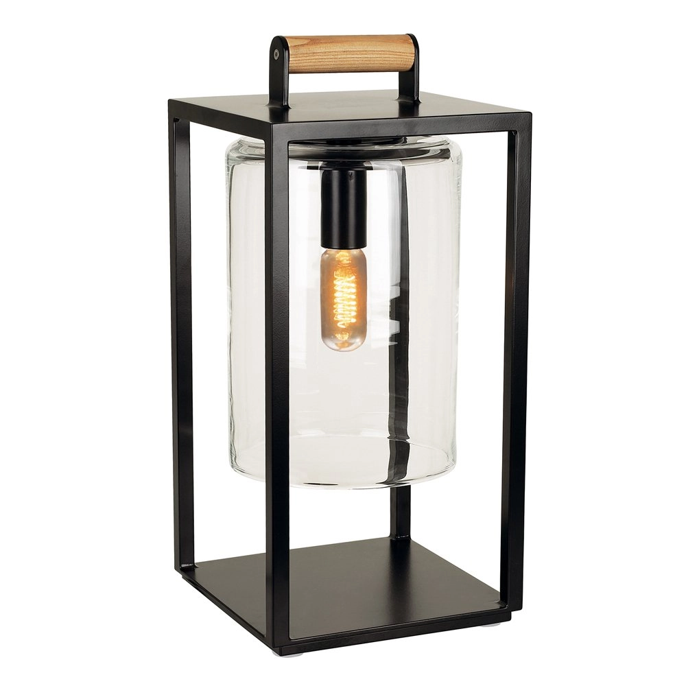 Lampe de table LED Dome Teak