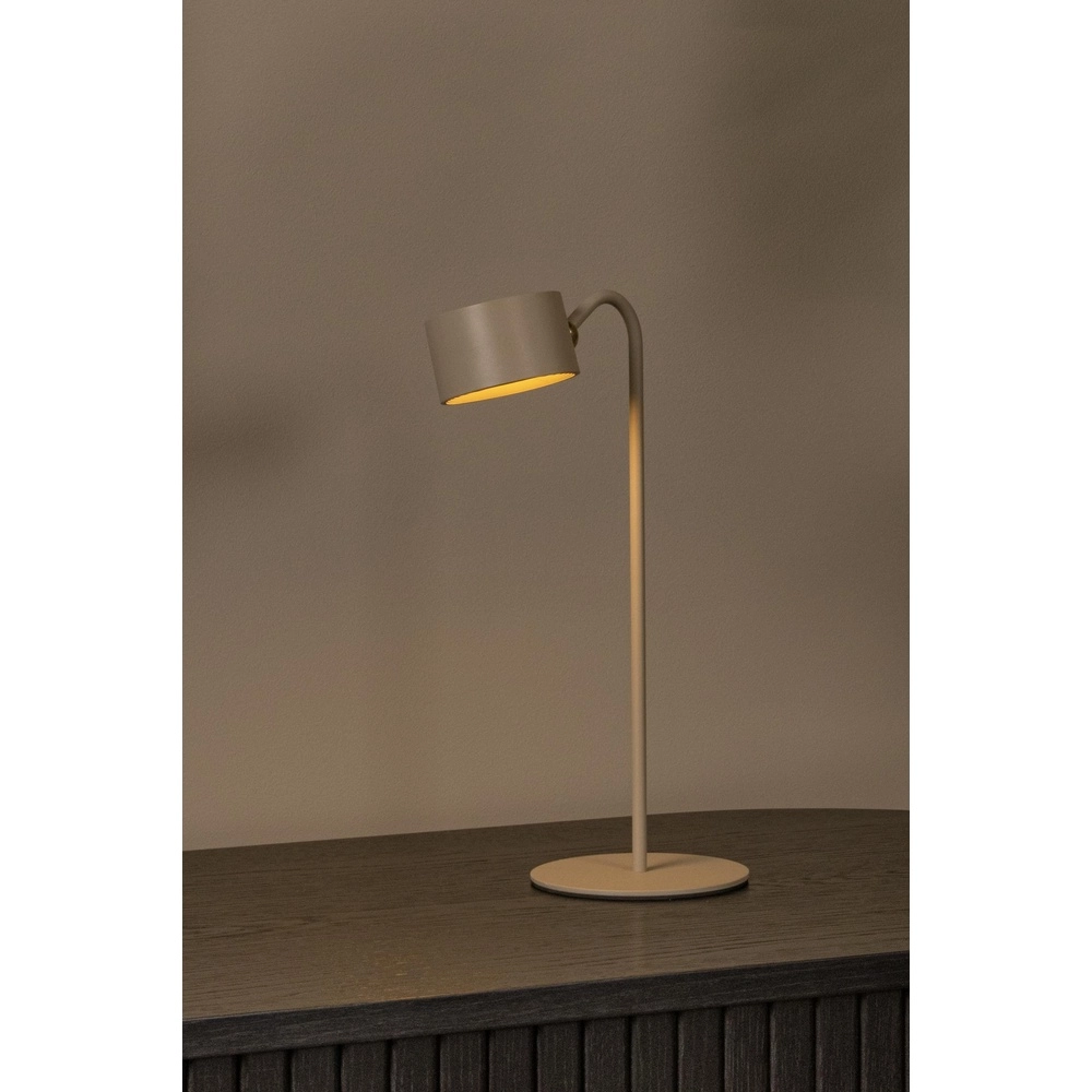 Lampe de bureau rechargeable Jolan taupe Lucide 5411212461100