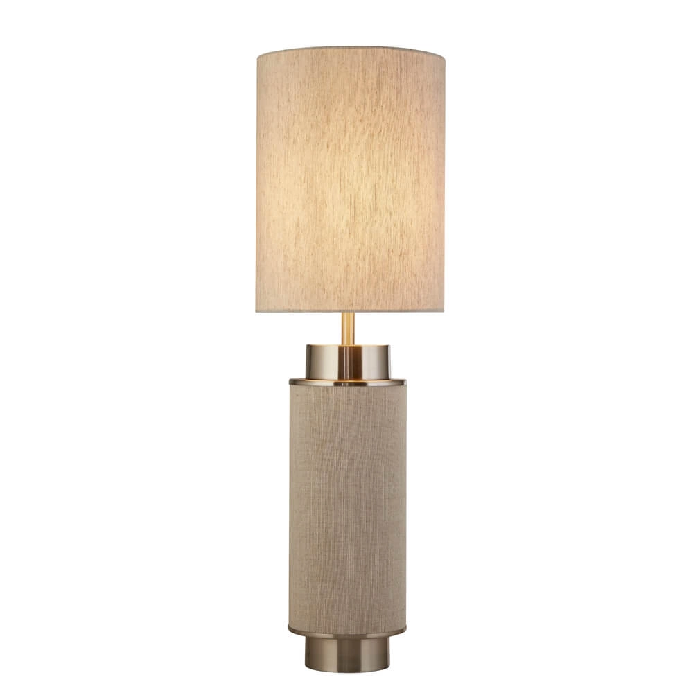 Lampe de table Flask 72cm nickel avec sable vintage