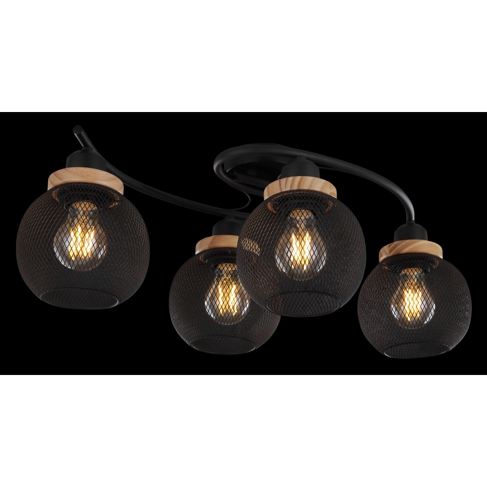 Lampe de plafond Pablo Maille noire Globo 9007371429547