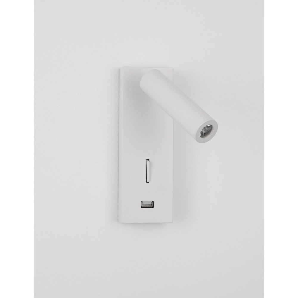 Lampe de chevet Fuse Blanc avec USB Lyora 5212017423702
