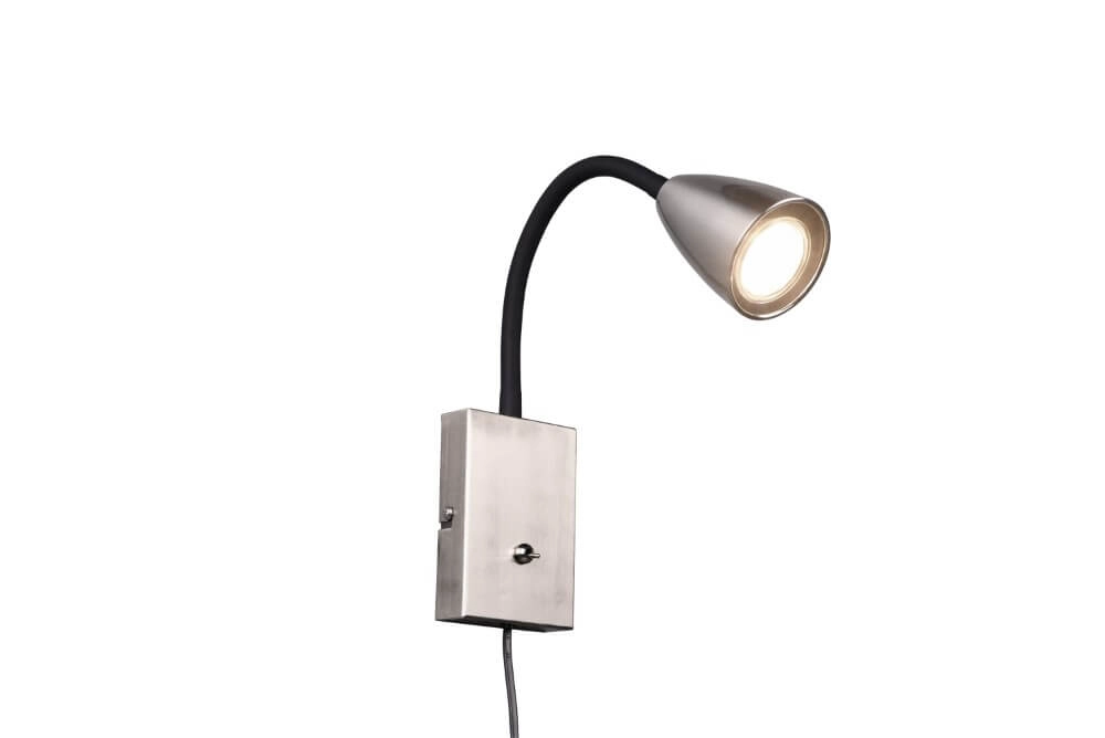 Lampe de lecture flexible Wanda Acier inoxydable Trio 4017807524017