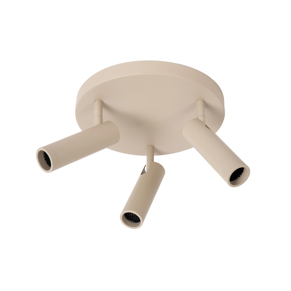Lampe de plafond élégante Grado Brun sable clair à 3