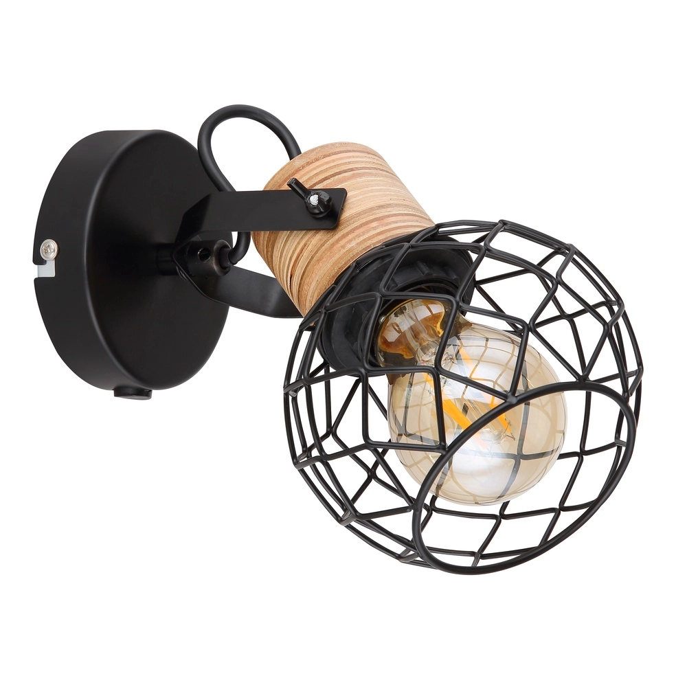 Lampe murale Lacky Noir Globo 9007371429356