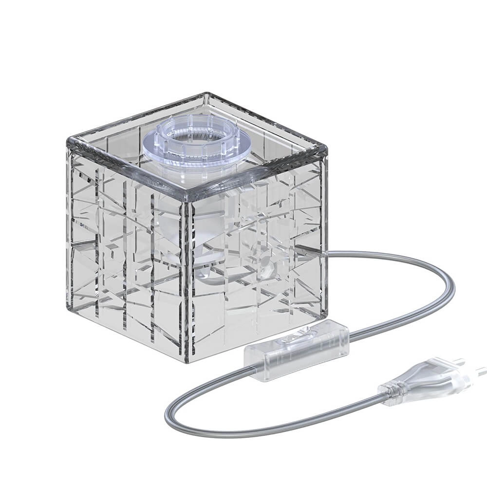 Lampe de table en verre Glasser