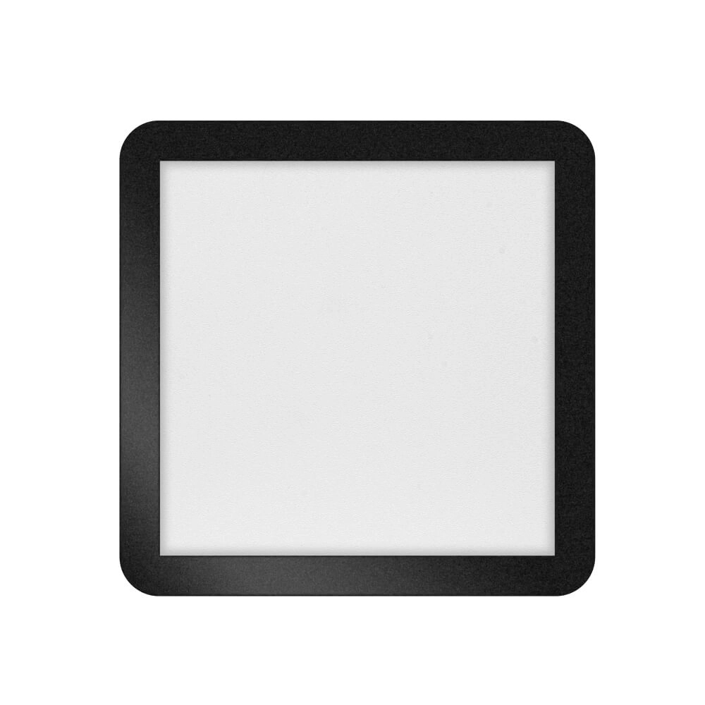 Plafonnier LED Anne Square 18w - 2700K - 30cm noir