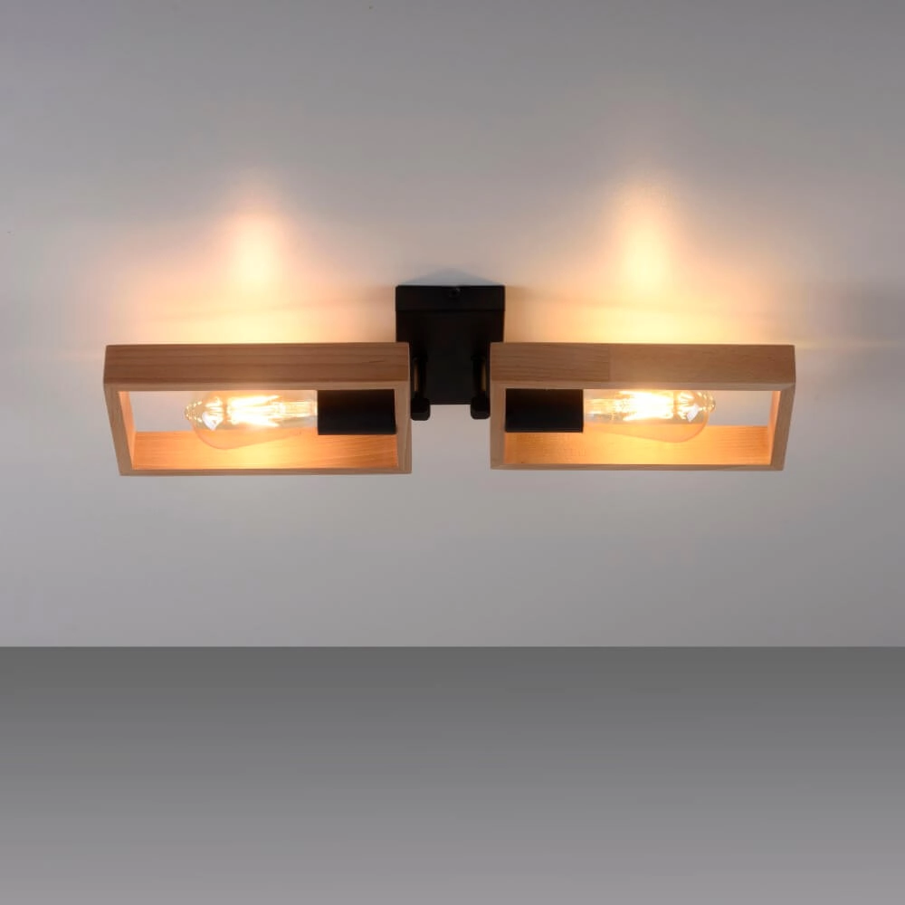 Plafonnier rural Franky 2 lumières Just Light 4043689983116