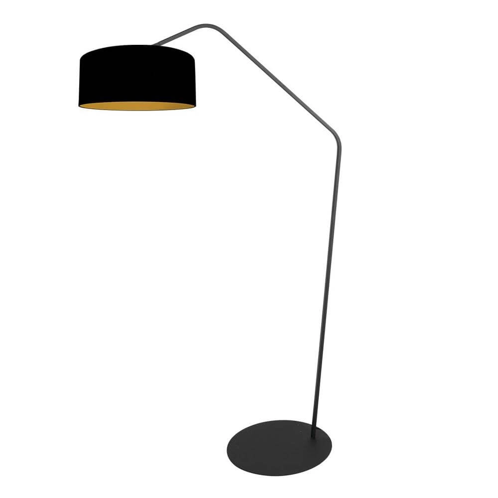 Lampadaire Zig-Zag noir avec or intérieur Ø 50cm Steinhauer 8712746179286