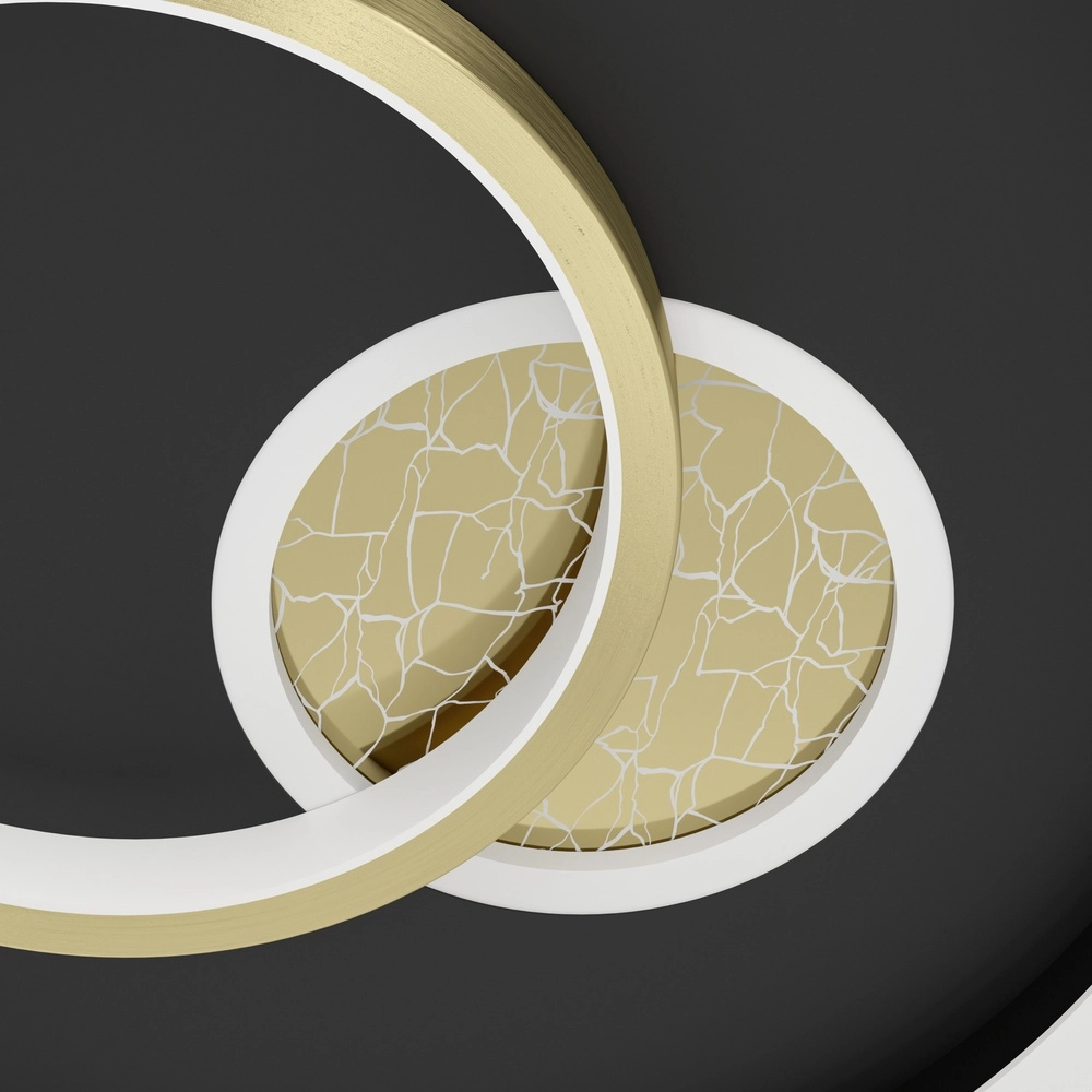 Lampe de plafond à design Tiriolo LED - noir avec or - Ø 38cm Eglo 9008606316359