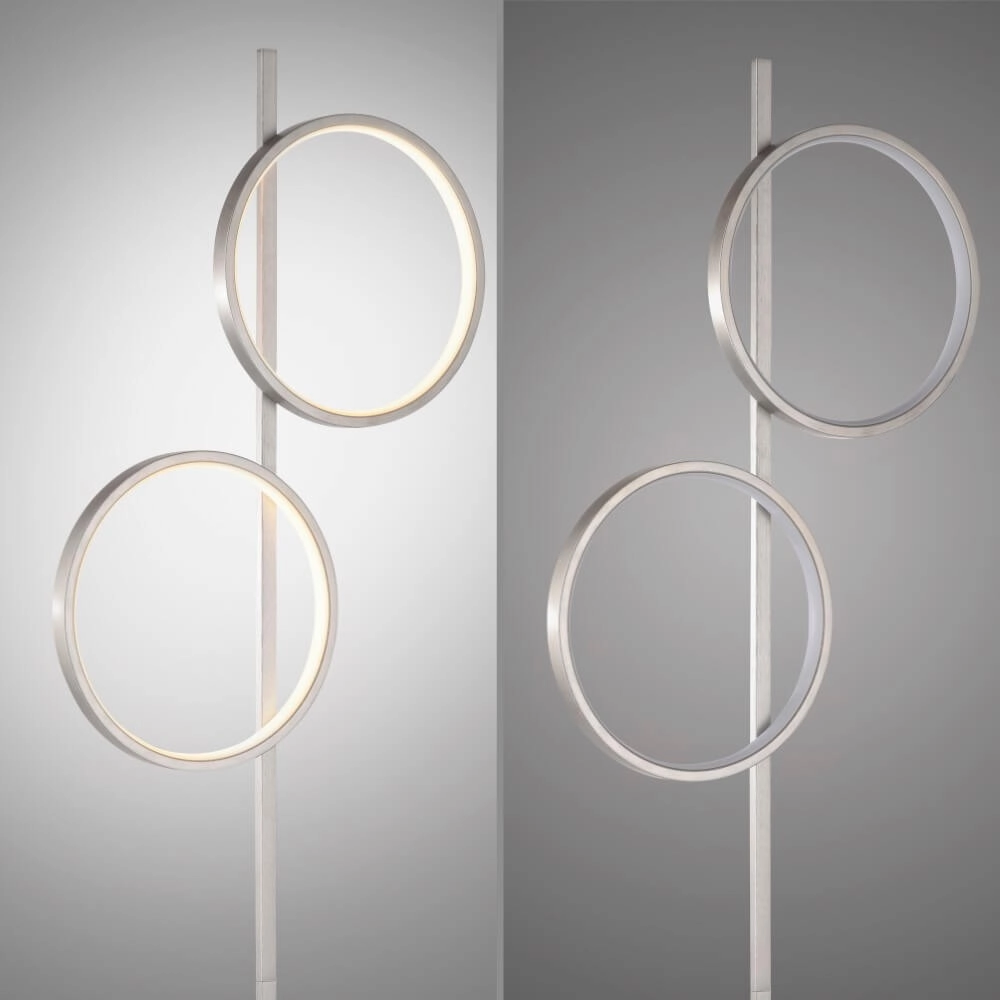 Lampadaire Mini Ritus argent Just Light 4043689002091