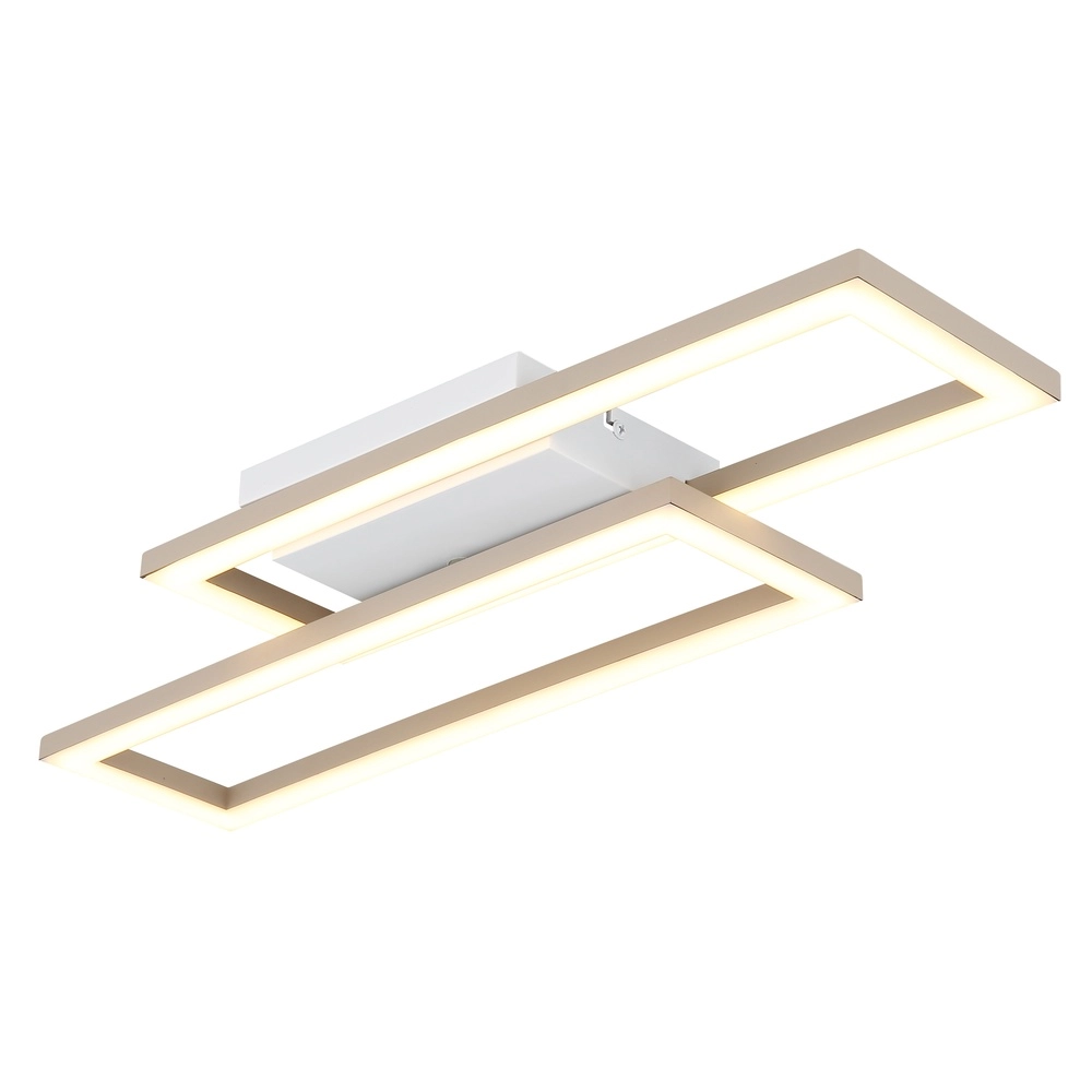 Plafonnier moderne Wilton brun sable 15.5cm Globo 9007371578801