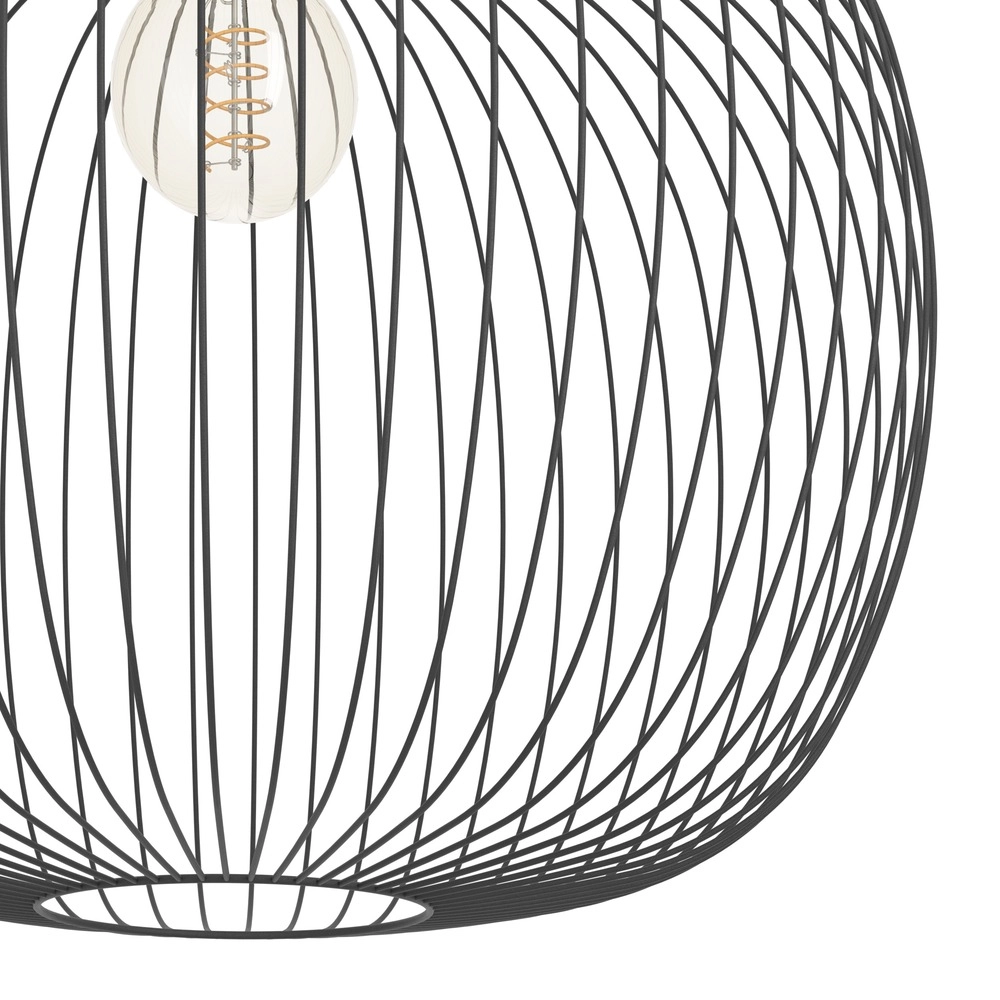 Lampe suspendue filaire Lodods noir Ø 45cm Eglo 9008606390267