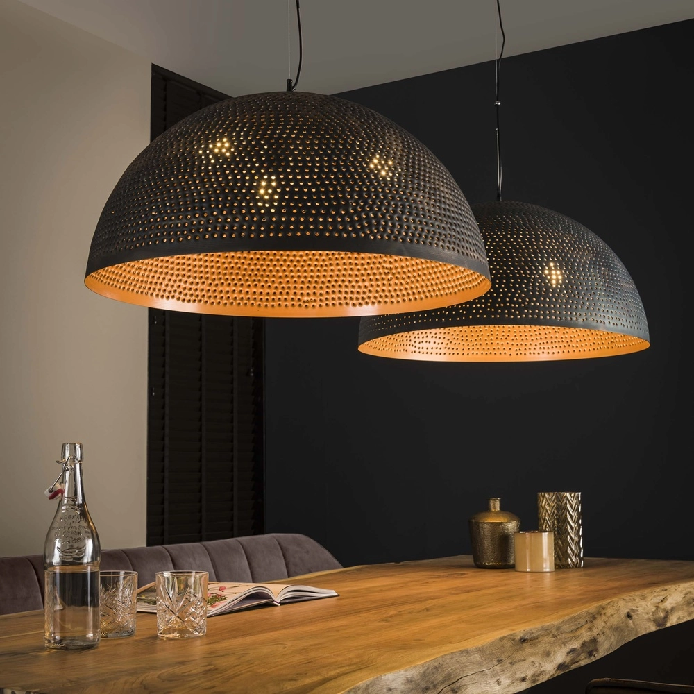 Lampe pendante industrielle XXL Punch Ø 70cm