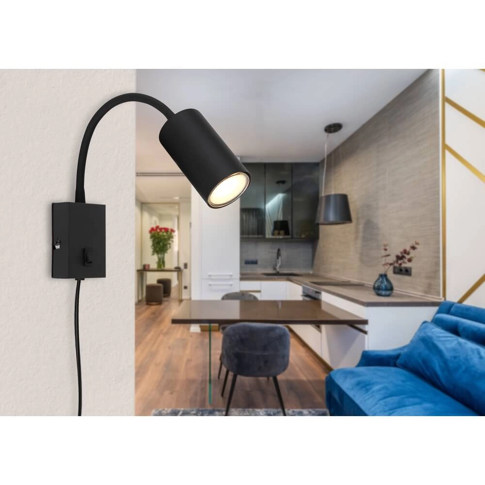 Applique murale noire Robby Globo 9007371442560