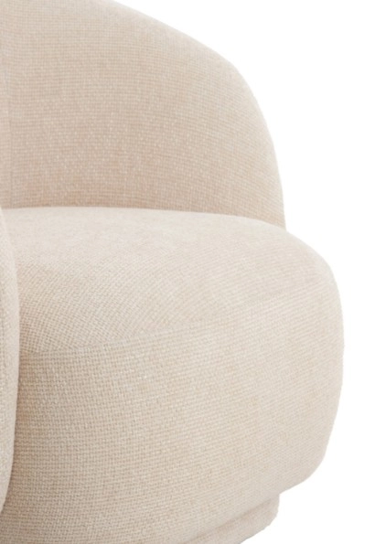 Chair 93x87x73 cm Ovito crème Light & Living 8717807712464