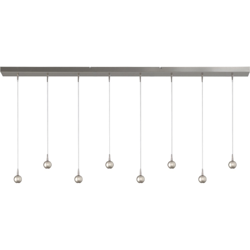 Lampe suspendue à 8 lampes Talana nickel Ø 6cm DTW