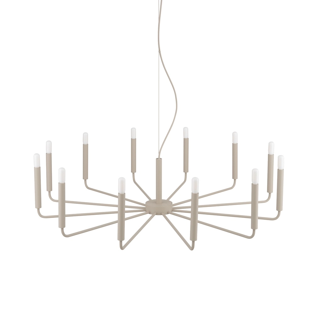 Lustre moderne Orto brun sable Ø 103cm Lyora 5903139125260