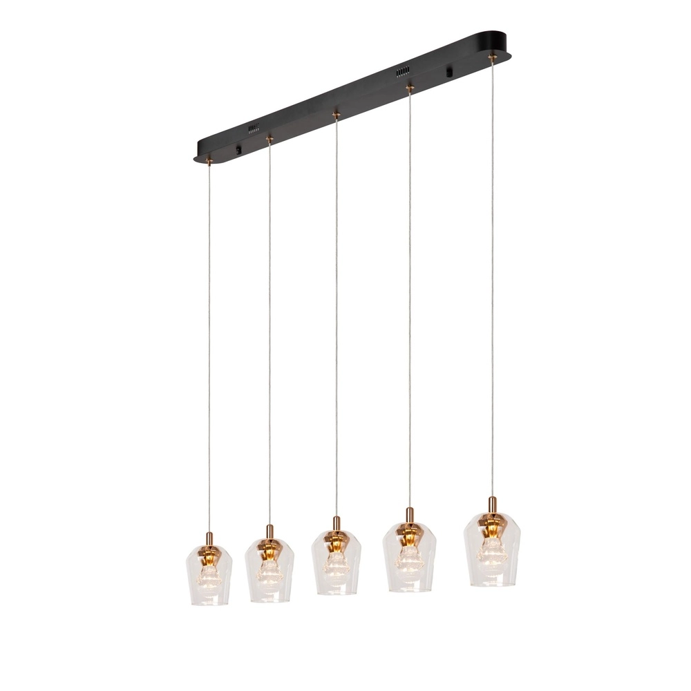 Lampe pendante unique Berliane Quinte droite à 5 lumières Lucide 5411212011008