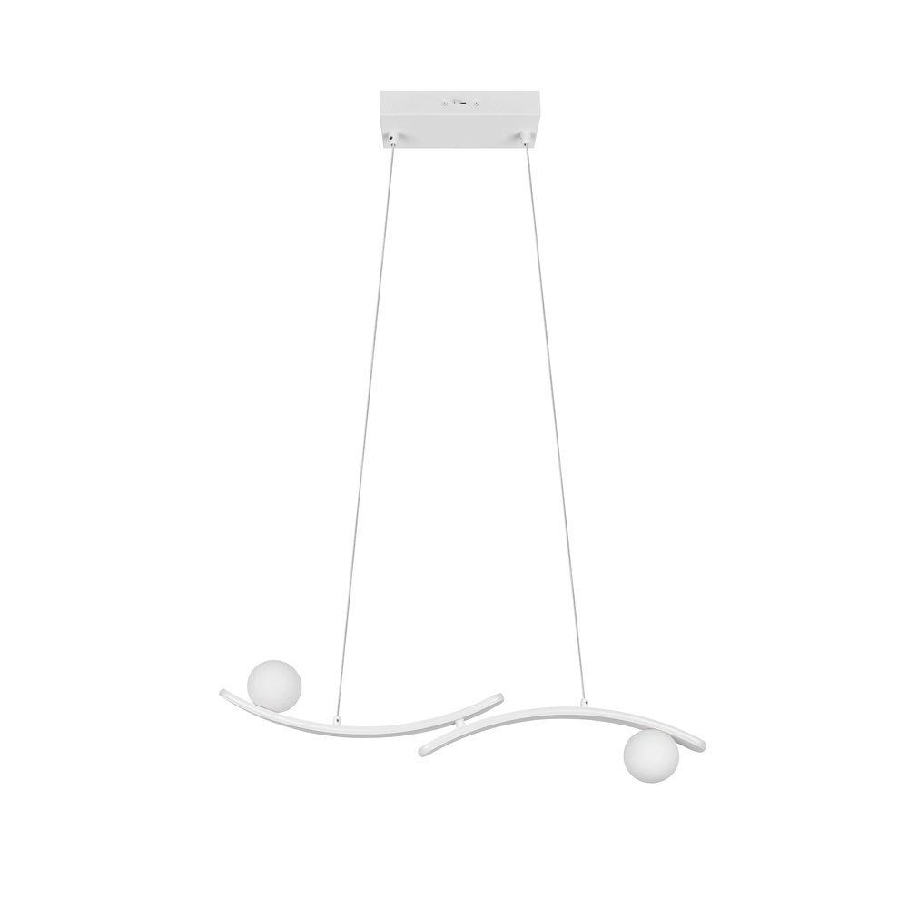 Lampe pendante de conception Napoli Blanc Trio 4017807683509