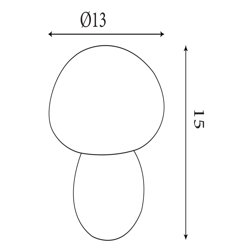 Lampe de table Amelia orange champignon Searchlight 5053423306100
