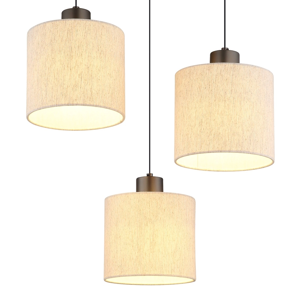 Lampe suspendue en métal à canon Thea Round à 3 lumières Globo 9007371586042