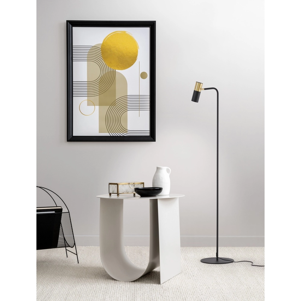 Lampadaire Pongo noir avec or Lyora 5212017441799