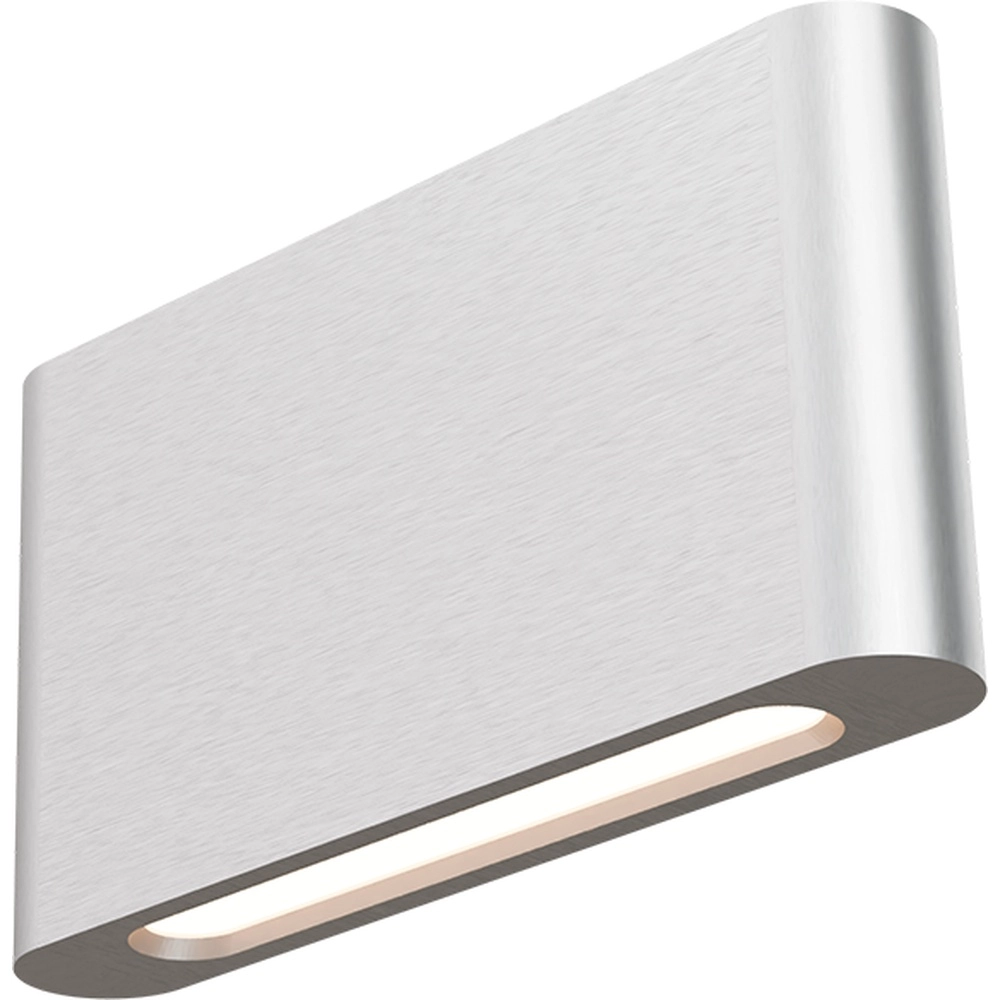 Spot mural moderne Atina 20cm nickel mat