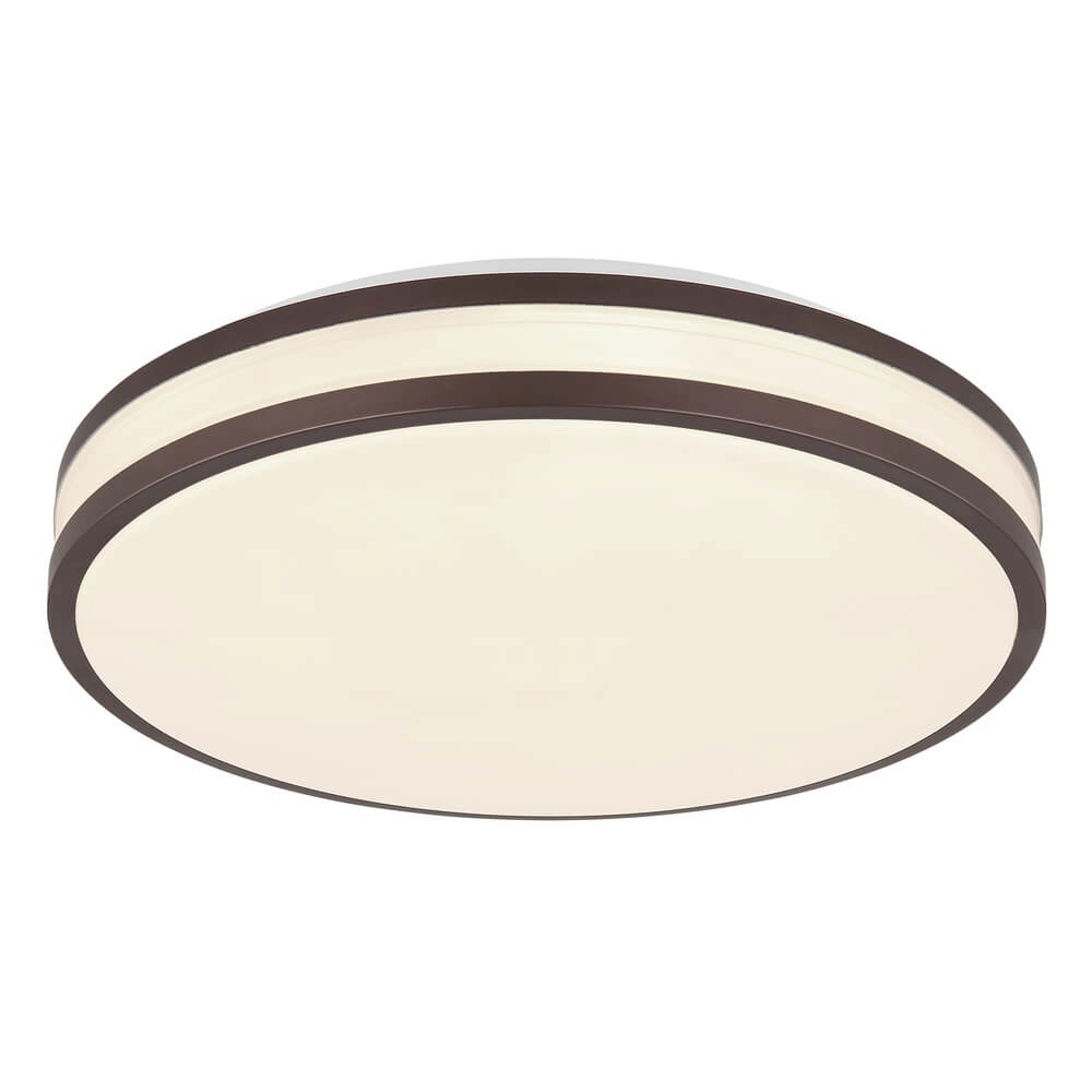 Plafonnier Betha marron Ø 34cm