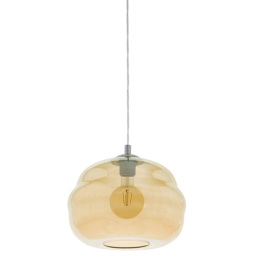 Lampe suspendue Dogato chromé avec verre ambré Stars of Light 9002759395339