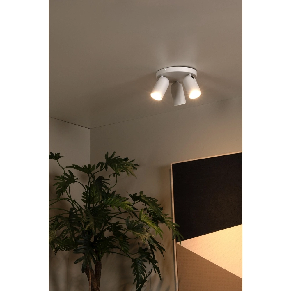 Projecteur de plafond Punch Blanc à 3 lumières Lucide 5411212134479