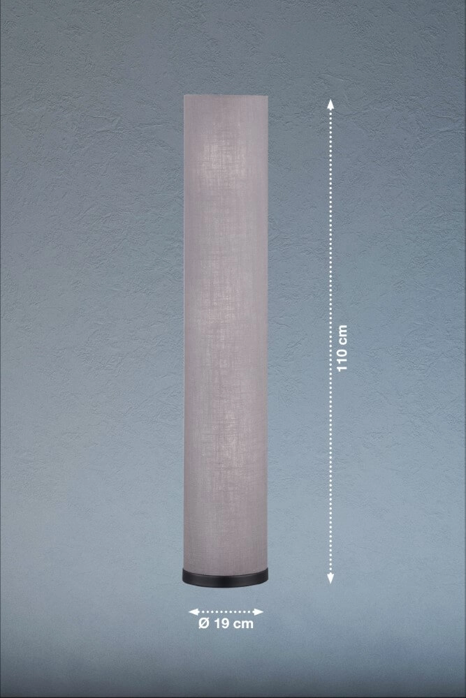 Lampe de table sur pied Thor gris Fischer & Honsel 4003694403924