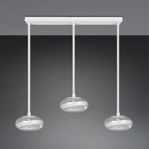 Lampe pendante à 3 lumières Tarsia Blanc Trio 4017807683363
