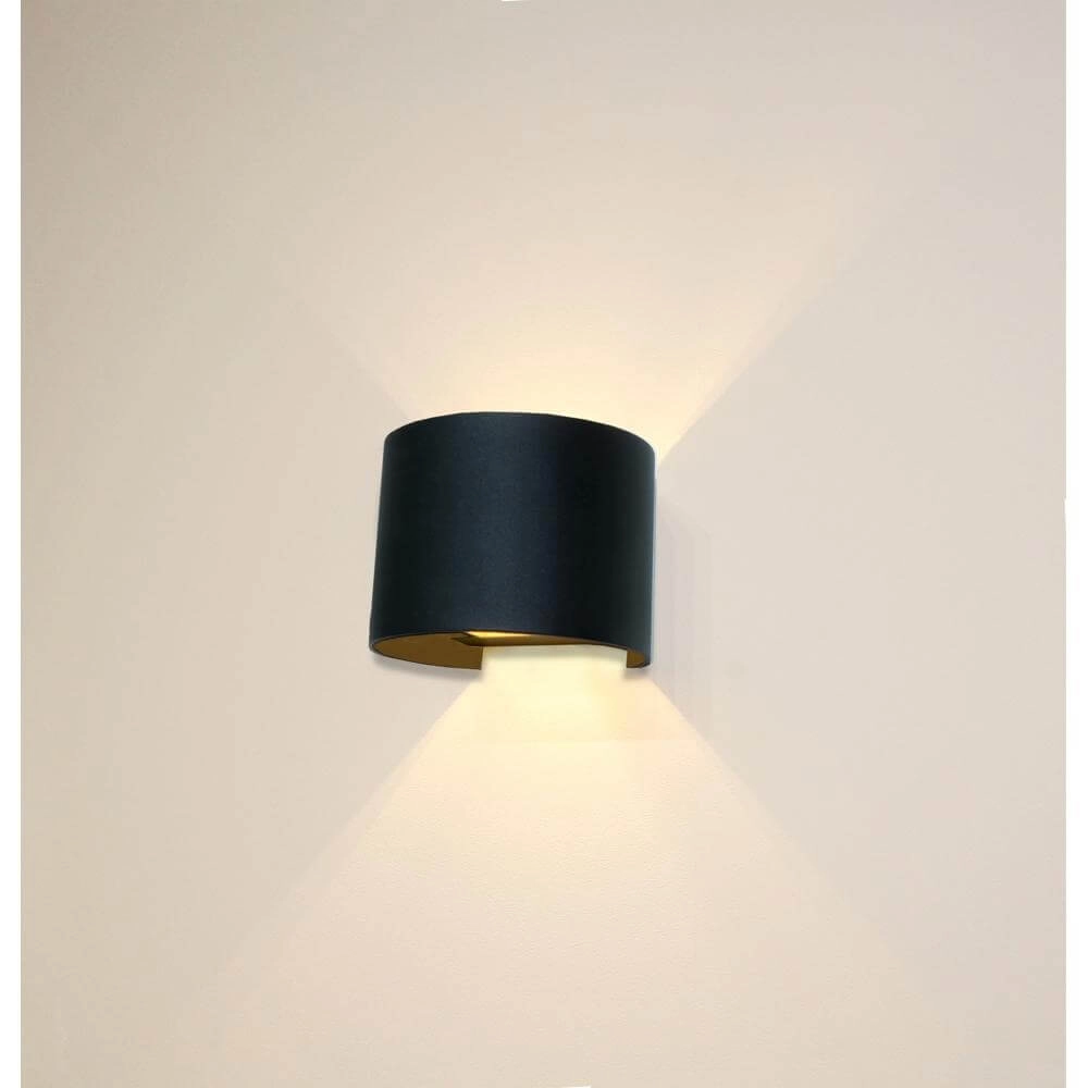 Spot monté en surface Gyro noir avec or