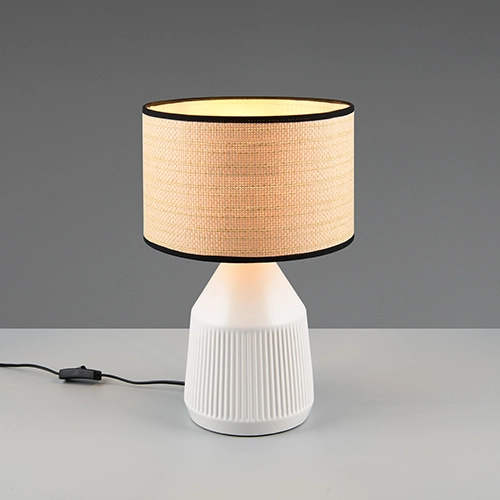 Lampe de table Formentera Ø 28cm blanc