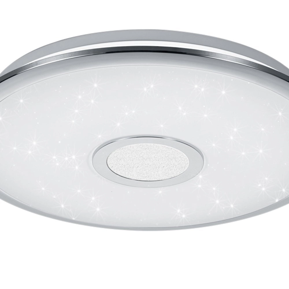 LED plafonnier Osaka 42cm gris effet étoile Trio 4017807337723