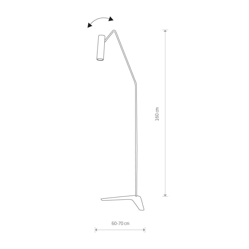 Lampe de lecture flexible Eye Super noir Lyora 5903139650694